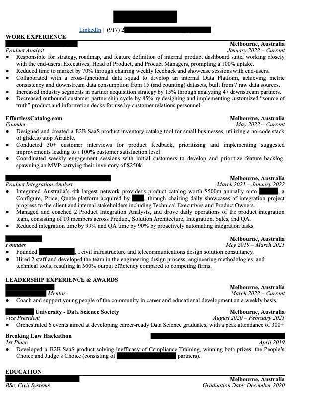 Roast my resume Help a mate out - Res where can i upload my resume on linkedin