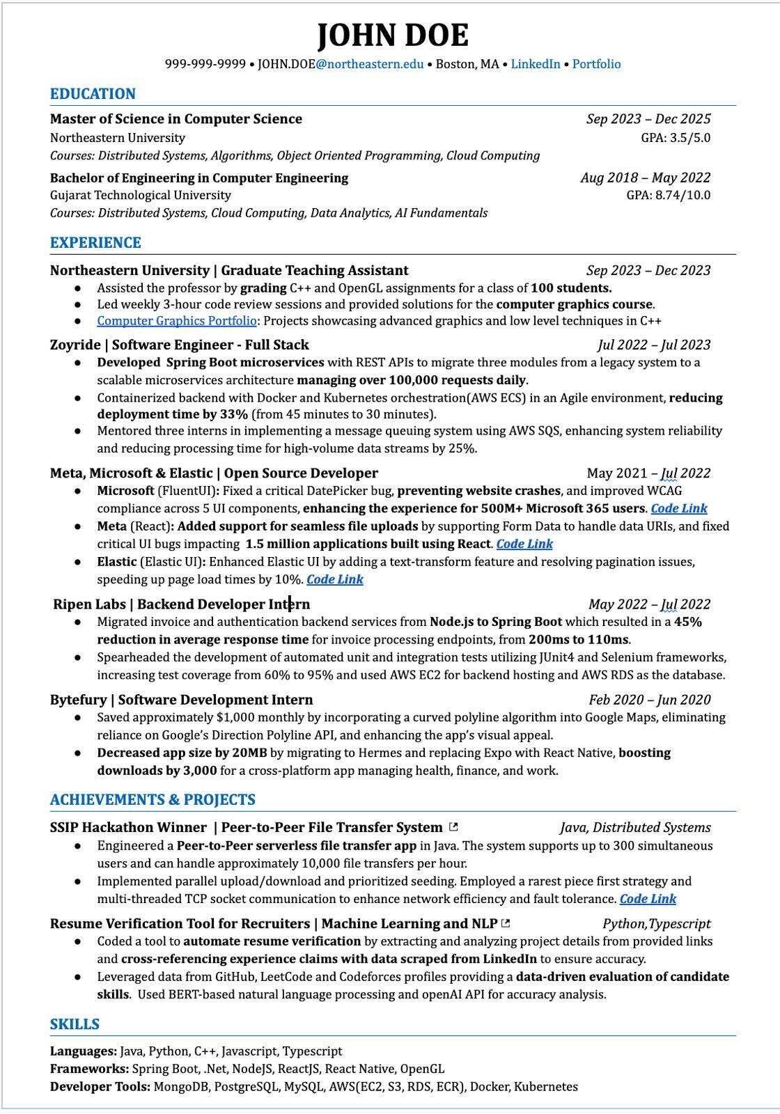 Resume Review New Grad Resume - B844184d43d5c3d747986d1808e0de29 Res 