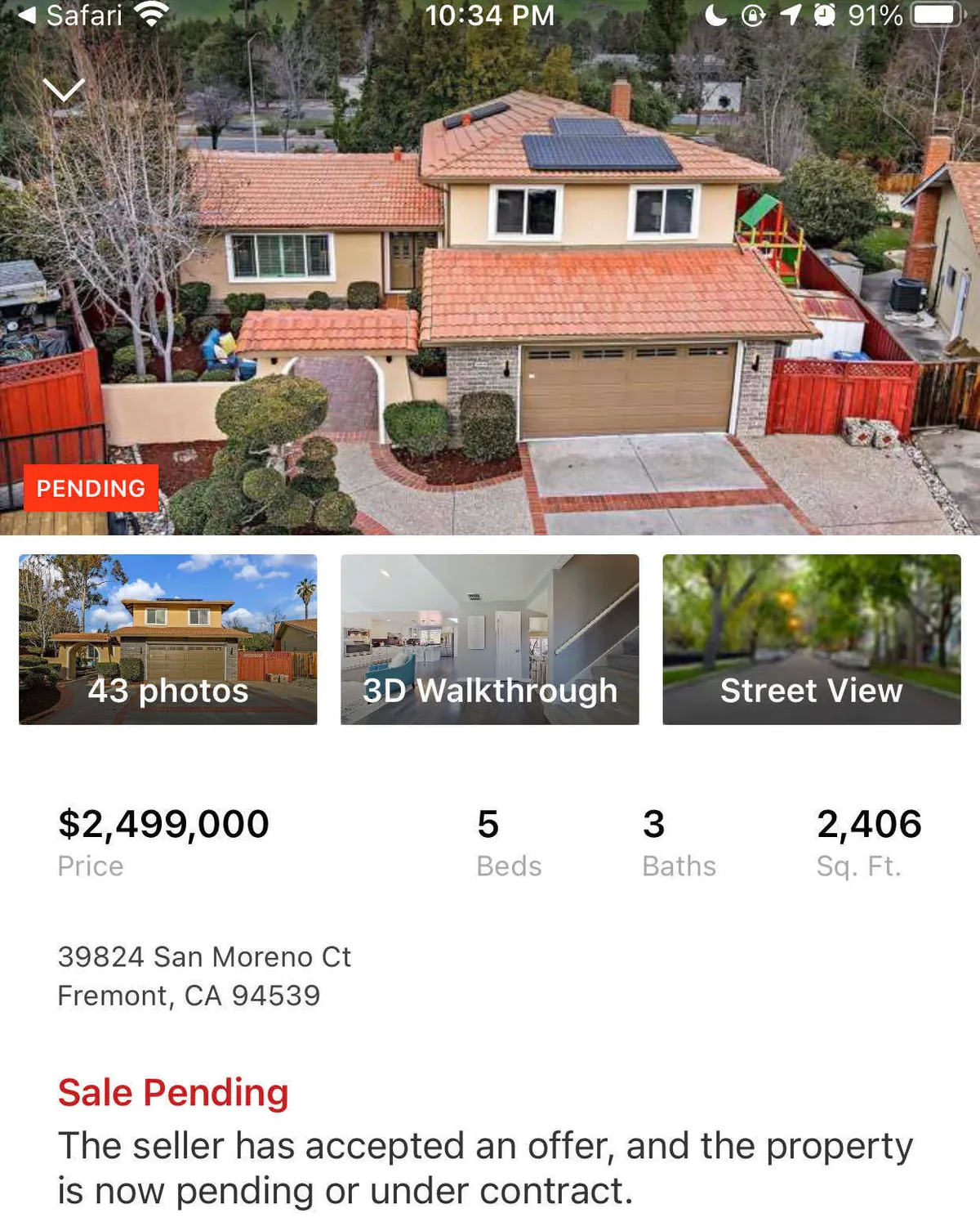 Mission San Jose House pending with a preemptive offer of more than $3M |  Housing - Blind, image size:1200x1506