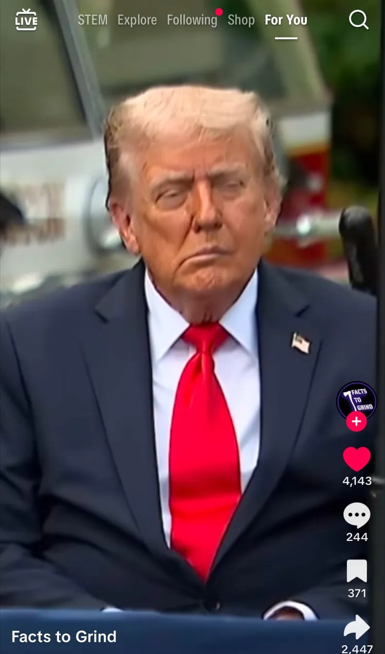Did Trump have a stroke Misc. Blind