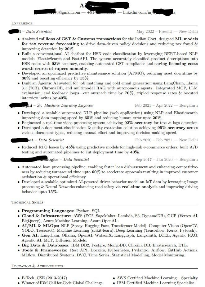 Resume Review 7 Years Exp Data - 0d0bba8f1b7c612480f4471ba50bf802 Res 